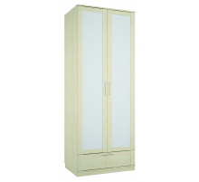 Шкаф двустворчатый для одежды с зеркалом Сиерра(светлый) СИ-200.15