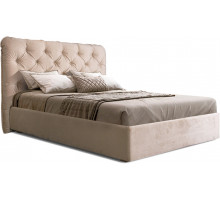 Двуспальная кровать с подъемным механизмом BOGEMIA (жемчуг)